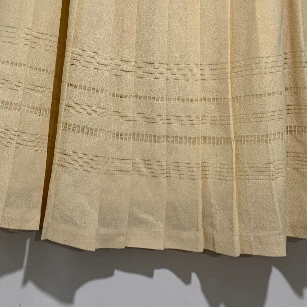 VINTAGE LOUBEN MAXI WOOL PLEATED SKIRTS SIZE 28 - Picture 8 of 9